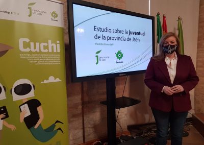 Pilar Lara, Diputada de Juventud en la presentación del estudio Estudio #RealidadJovenJaén