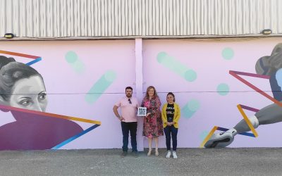 Cabra del Santo Cristo inaugura un graffiti creado en el marco del proyecto Street Art Plus de Diputación