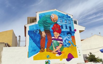 La diputada de Juventud inaugura en Fuerte del Rey el grafiti creado en el marco del proyecto Street Art Plus de la Diputación