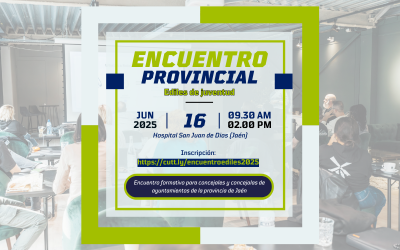 La Diputación de Jaén organiza el Encuentro Provincial de Ediles de Juventud el próximo 16 de junio
