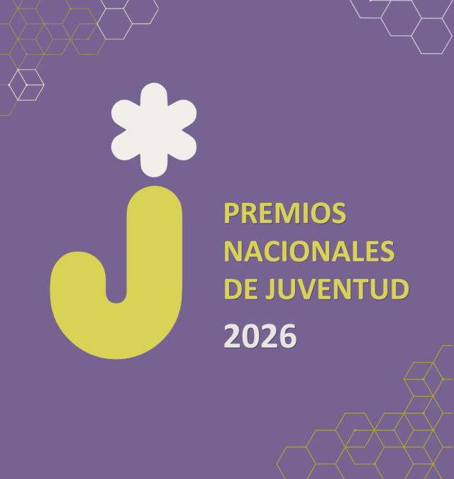 Cartel oficial de los Premios Nacionales de Juventud 2026.